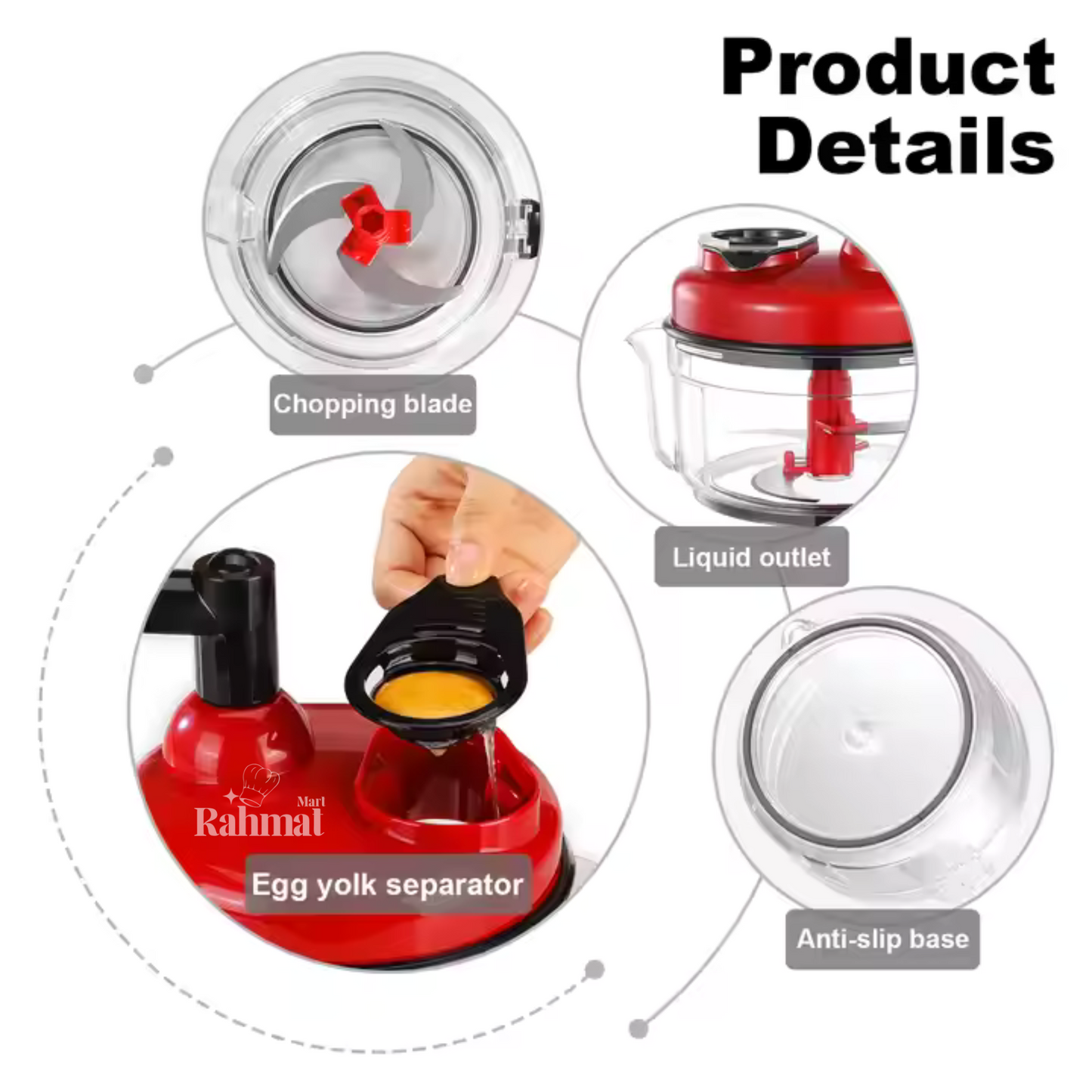TurboChopper Manual Multitasker for Garlic, Onions, Nuts & Salsa!